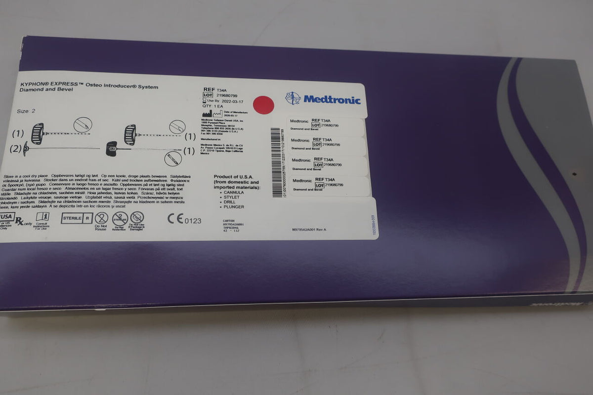 T34A - MEDTRONIC - Kyphon Express Osteo Introducer System, Diamond and Bevel, Size 2, (BX/1)