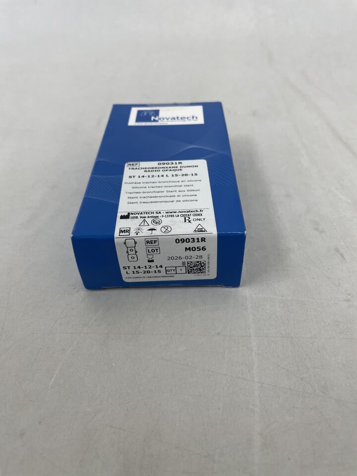 09031R - NOVATECH - Tracheobronxane Dumon Radio Opaque, (BX/1) - ( Expiry Date: 2026-02-28 )