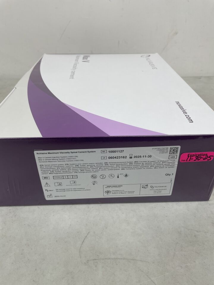 10001127 - NUVASIVE - Maximum Viscosity Spinal Cement System, (BX/1) - ( Expiry Date: 2026-03-31 )