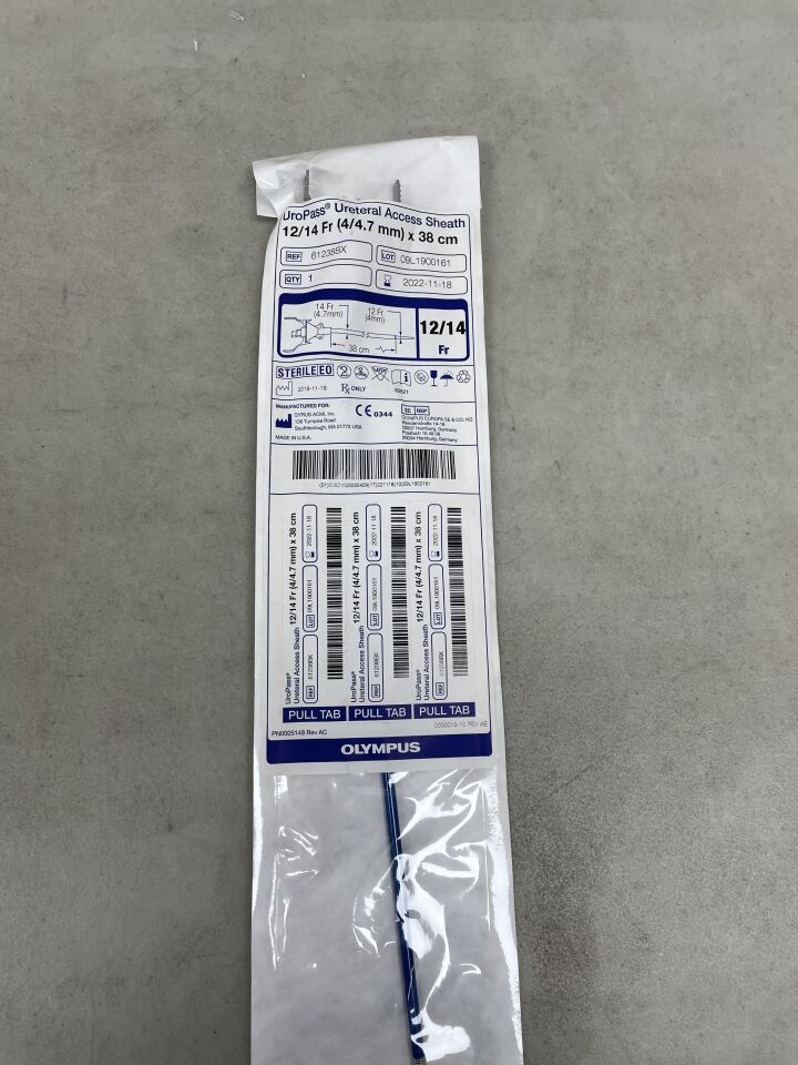 61238BX - OLYMPUS - UroPass Ureteral Access Sheath 12/14F x 38cm, (EA) - ( Expiry Date: 2026-03-31 )