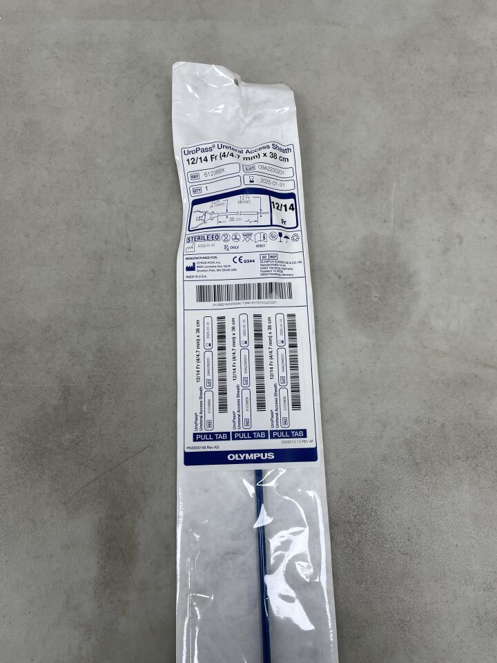 61238BX - OLYMPUS - UroPass Ureteral Access Sheath 12/14F x 38cm, (EA) - ( Expiry Date: 2026-01-31 )