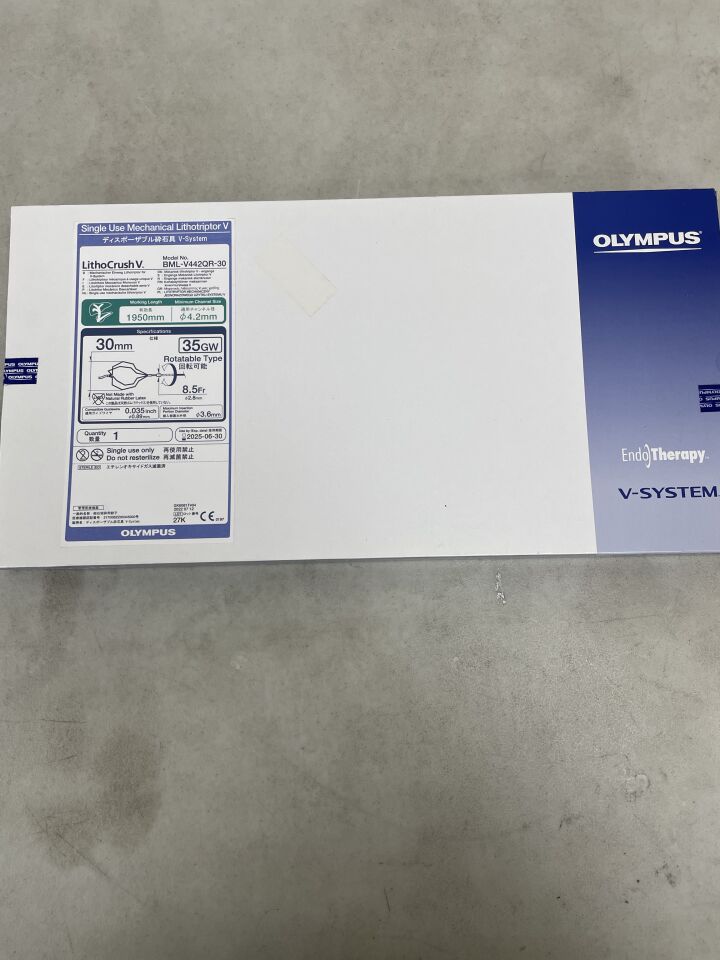 BML-V442QR-30 - OLYMPUS - V-System Single-Use Mechanical Lithotriptor, 1950 mm Working Length, (BX/1) - ( Expiry Date: 2025-09-26 )