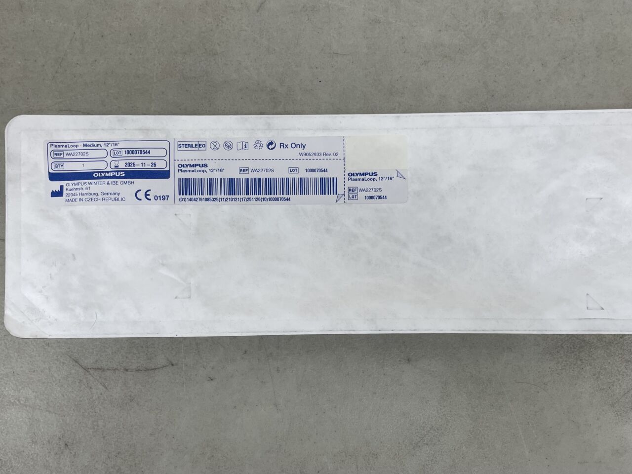 WA22702S - OLYMPUS - PlasmaLoop HF-Resection Electrode w/Cable, Standard Loop, 12°-16° ESG TURis, (EA) - ( Expiry Date: 2025-09-30 )