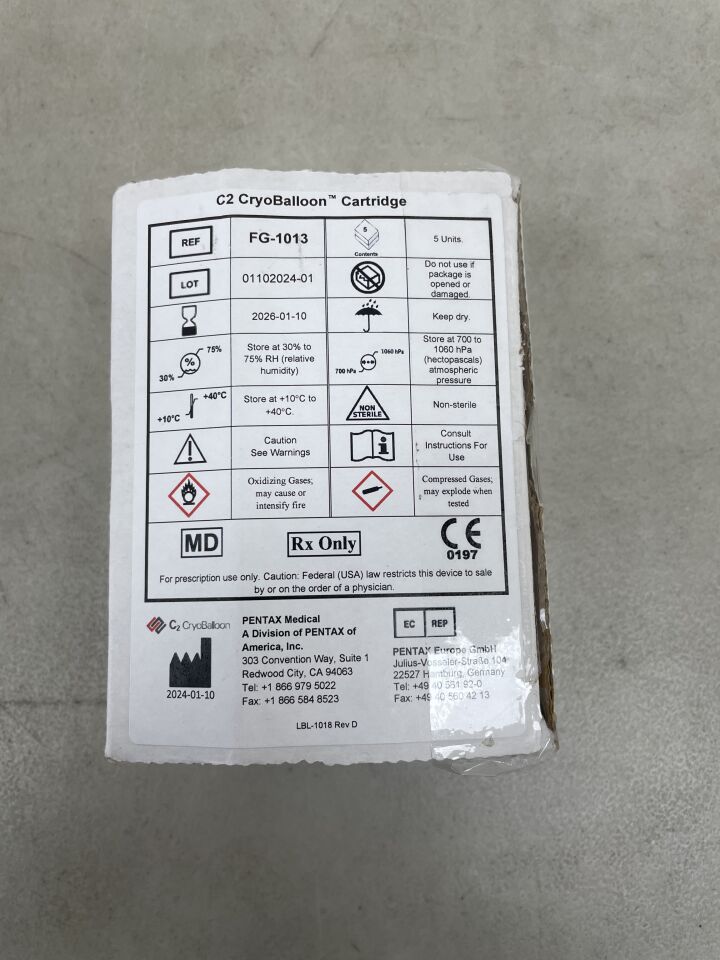 FG-1013 - PENTAX - C2 CryoBalloon Cartridge, Large, (BX/5) - ( Expiry Date: 2026-01-03 )
