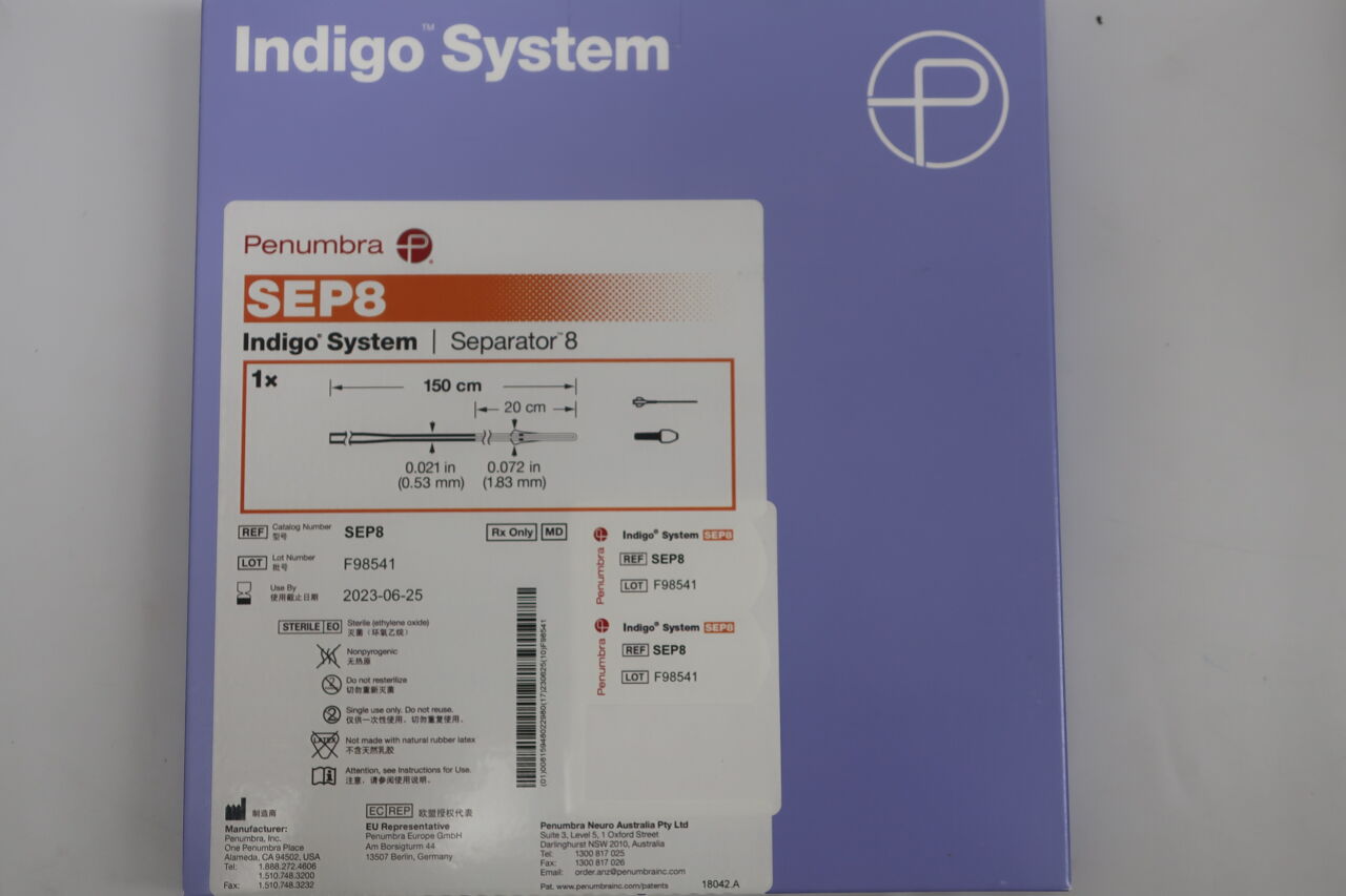 8-Sep - PENUMBRA - Indigo System, Separator 8, Size 150cm, (BX/1) - ( Expiry Date: 2025-11-30 )