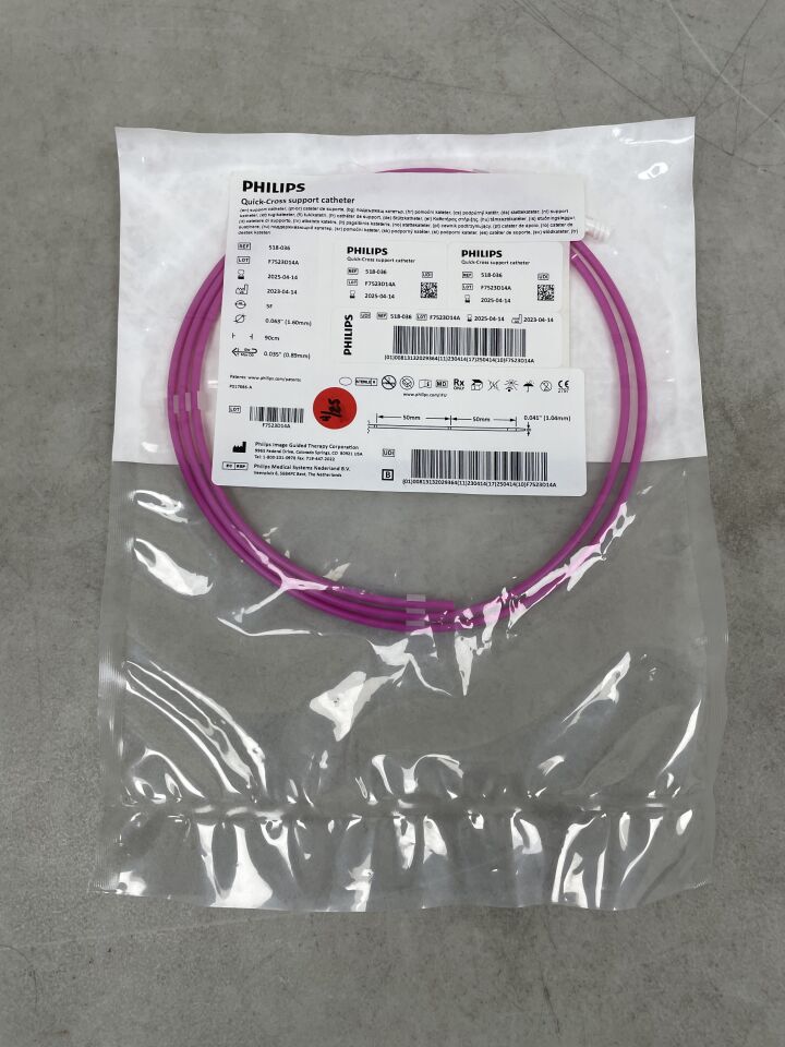 518-036 - PHILIPS - Quick-Cross Support Catheter, 90cm working length, 1.6mm OD, 1.04mm Tip Profile, (EA) - ( Expiry Date: 2024-06-16 )