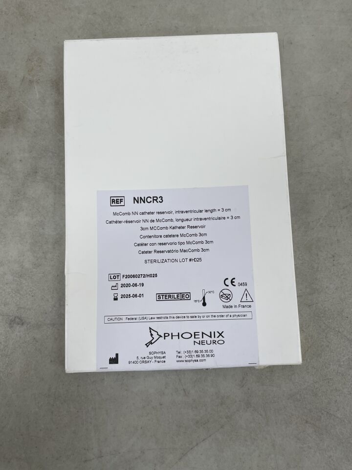 NNCR3 - SOPHYSA - McComb NN Catheter Reservoir, 3cm, (BX/1) - ( Expiry Date: 2025-02-26 )