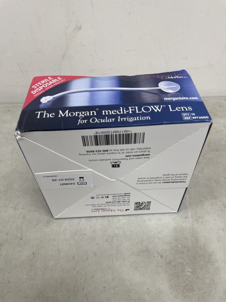 MT2000 - MORTAN - The Morgan Medi-Flow Lens for Occular Irrigation, (BX/12) - ( Expiry Date: 2029-07-29 )