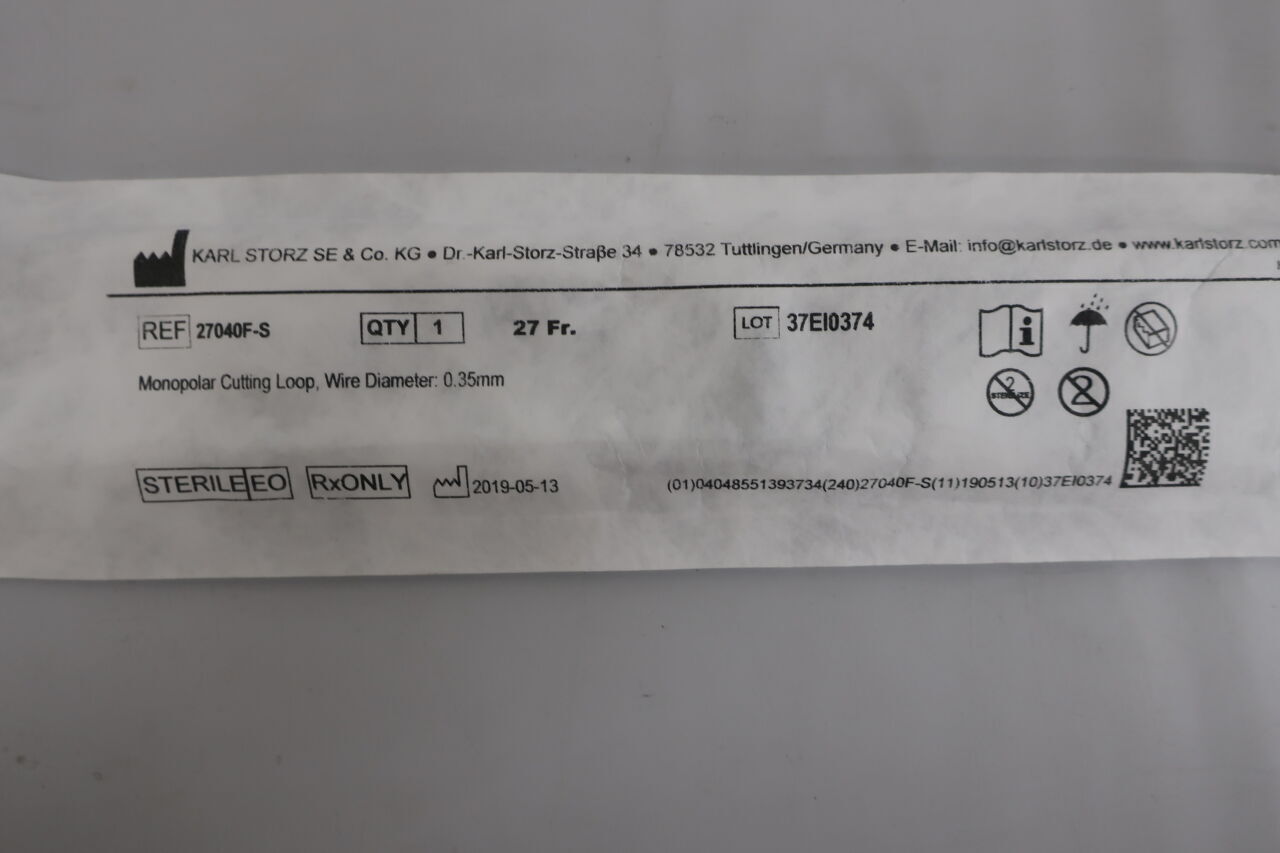 27040F-S - KARL STORZ - electrode,cutting,sterile.27fr, (EA) - ( Expiry Date: N/A )
