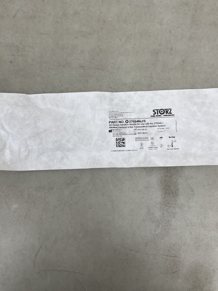 27054NJ/S - STORZ - Injection Needle, 22G for use with the 27054EJ, (EA) - ( Expiry Date: 2027-08-02 )