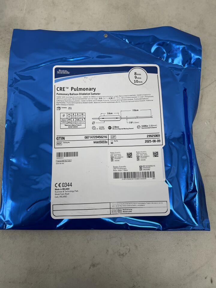 5033 - BOSTON SCIENTIFIC - CRE Pulmonary Balloon Dilatation Catheter - 8mm x 9mm x 10mm, (EA) - ( Expiry Date: 2025-08-09 )