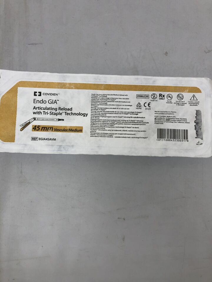 EGIA45AVM - COVIDIEN - Endo GIA Articulating Reload, 45mm Vascular/Medium with Tri-Staple Technology, (EA) - ( Expiry Date: 2026-02-28 )