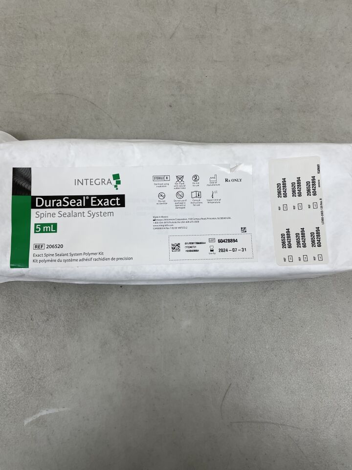 206520 - INTEGRA - Integra DuraSeal Exact Spine Sealant System 5ml, (EA) - ( Expiry Date: 2024-07-31 )