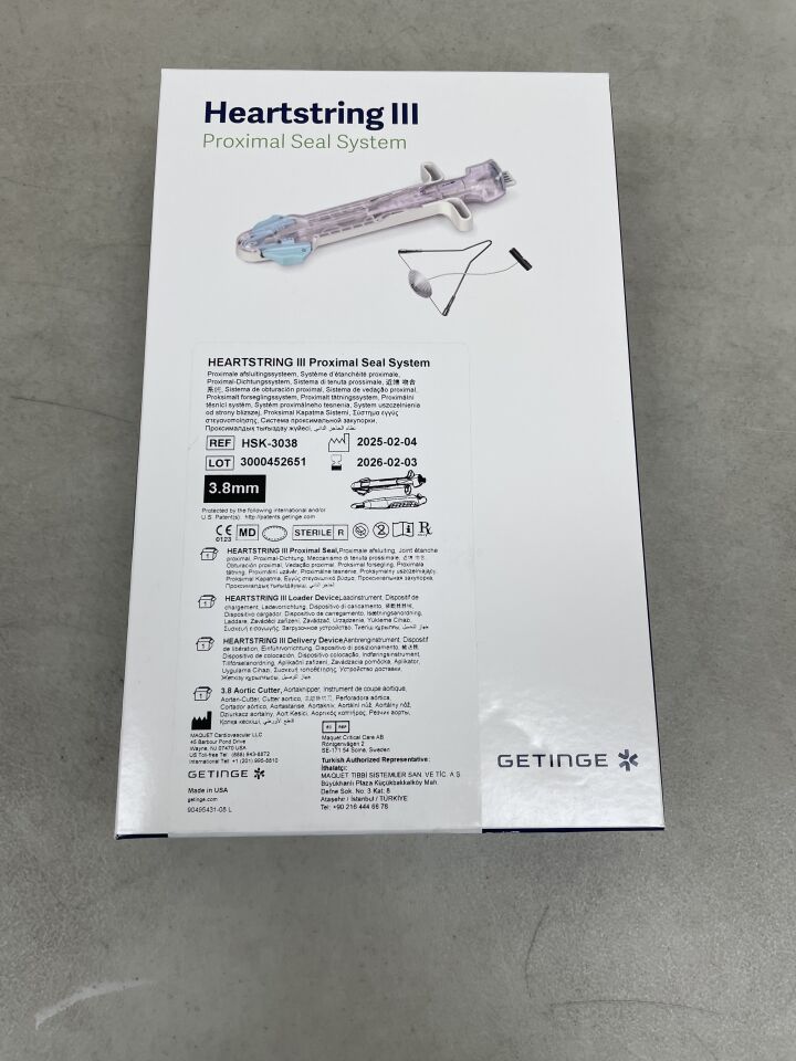 HSK-3038 - MAQUET - Heartstring III Proximal Seal System: 3.8mm, (BX/1) - ( Expiry Date: 2026-02-03 )