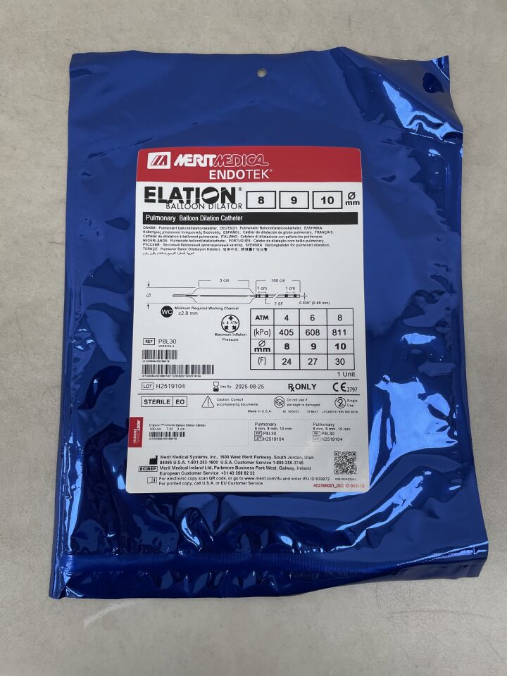 P8L30 - MERIT MEDICAL - Elation Pulmonary Balloon Dilator 8-9-10mm x 3cm, (EA) - ( Expiry Date: 2025-08-25 )