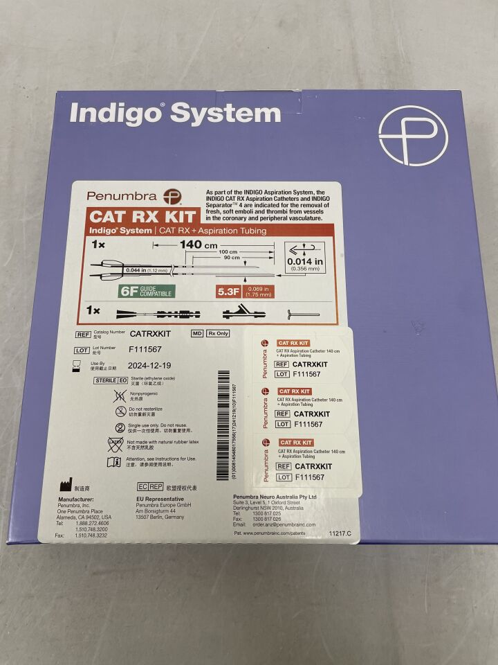 CATRXKIT - PENUMBRA - Indigo CAT RX + Aspiration Tubing, (BX/1) - ( Expiry Date: 2025-08-21 )