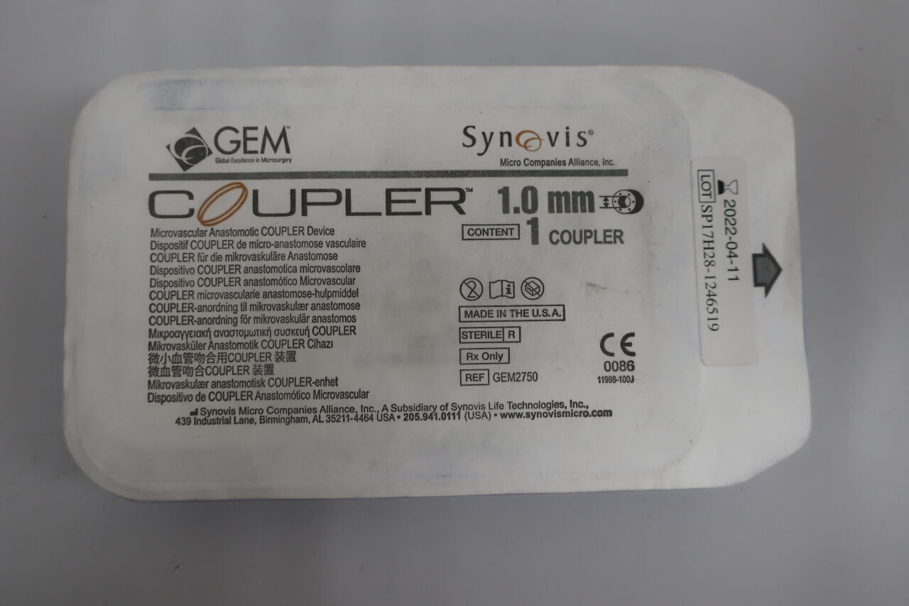 GEM2750 - SYNOVIS - gem coupler, 1.0mm, (EA) - ( Expiry Date: 2025-08-19 )