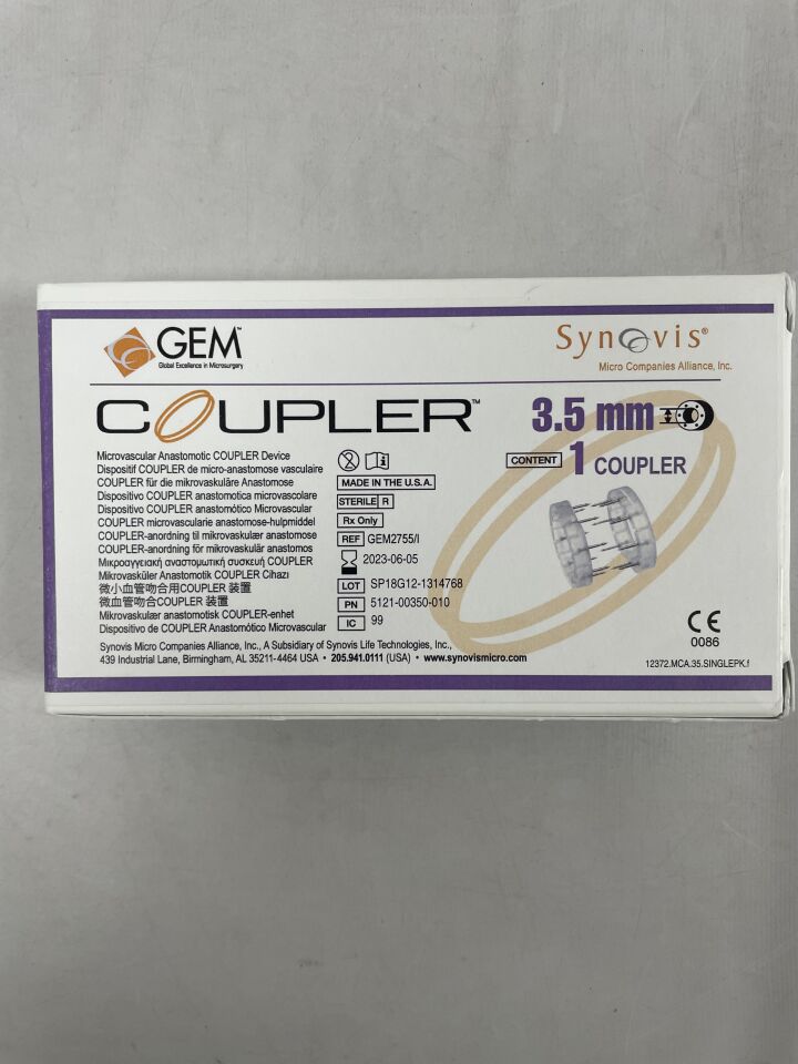 GEM2755 I - SYNOVIS - gem coupler, 3.5mm, (BX/1) - ( Expiry Date: 2025-08-31 )