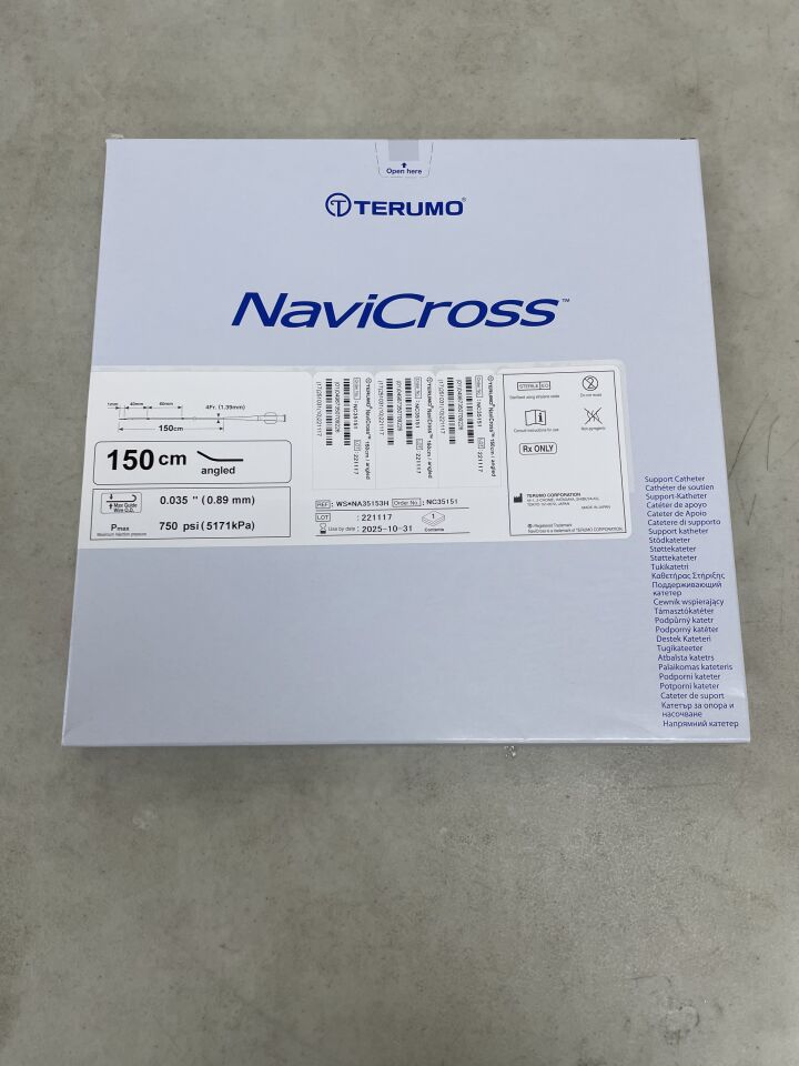 NC35151 - TERUMO - NaviCross Support Catheter, 1.39 mm OD x 150 cm Length, Angled Tip, (BX/1) - ( Expiry Date: 2025-10-31 )