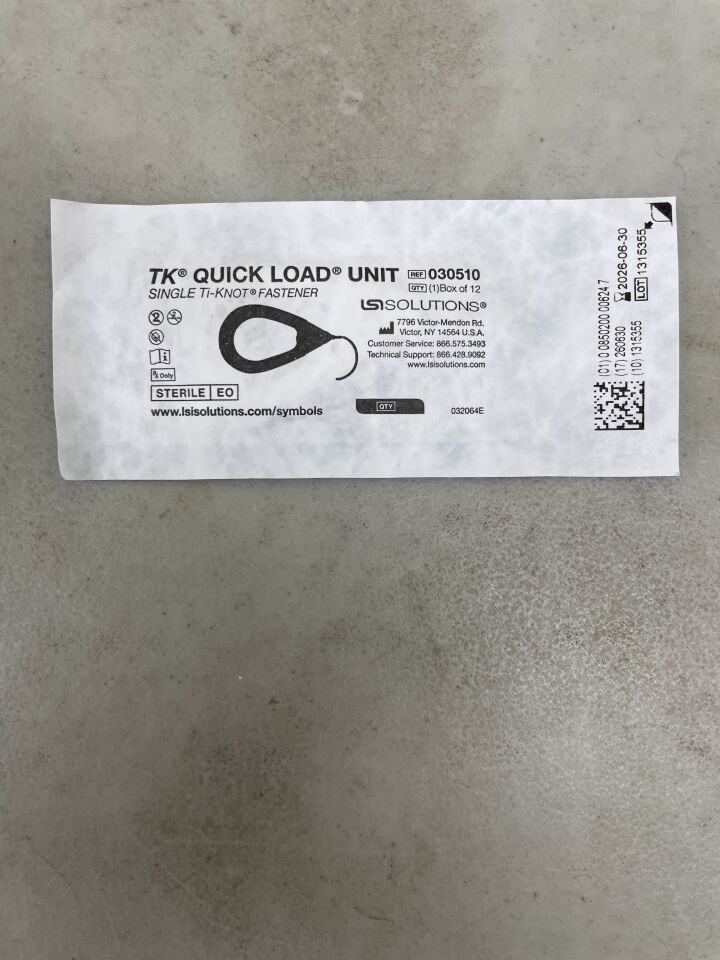 30510 - LSI SOLUTIONS - TK Quick Load with Titanium Knot, () - ( Expiry Date: 2026-06-30 )