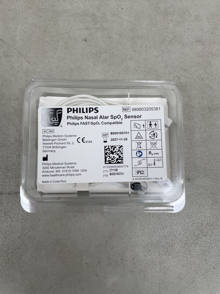 989803205381 - PHILIPS - Nasal Alar SpO2 Sensor, (EA) - ( Expiry Date: 2027-11-28 )