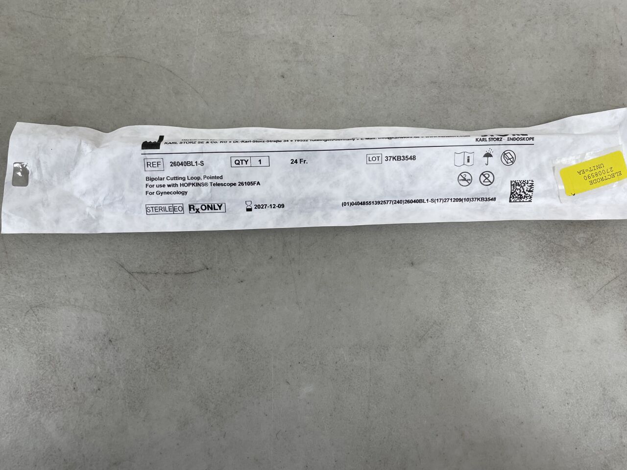 26040BL1-S - STORZ - Bipolar Cutting Electrode, Pointed, (EA) - ( Expiry Date: 2027-12-09 )
