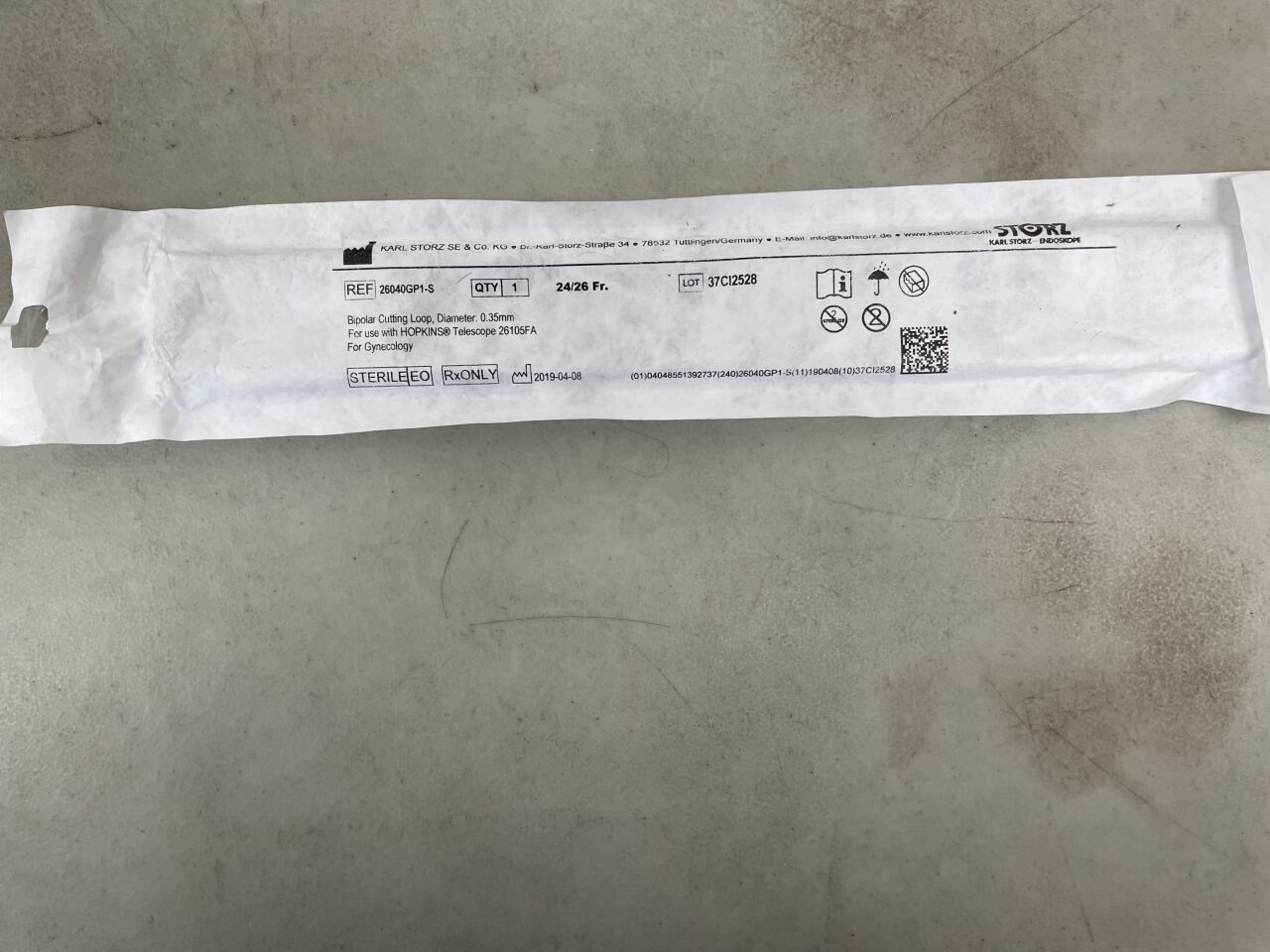 26040GP1-S - STORZ - Bipolar Cutting Loop Electrode, 24/26 Fr Size , ( EA ) - ( Expiry Date : 2099-12-31 )