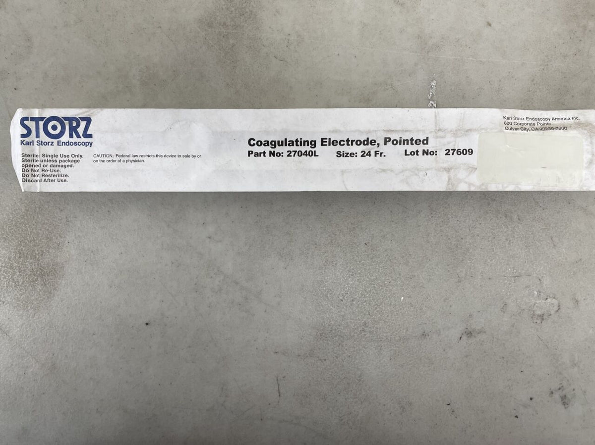 27040L - STORZ - Coagulating Electrode, 24 Fr Size, Pointed End, (EA)