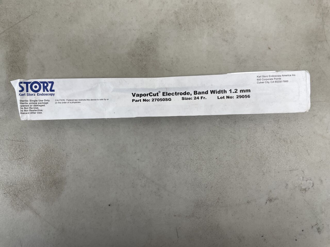 27050SG - STORZ - VapourCut Electrode For Resectoscopes Sheaths, 1.2 mm Band Width, (EA) - ( Expiry Date: 2099-12-31 )