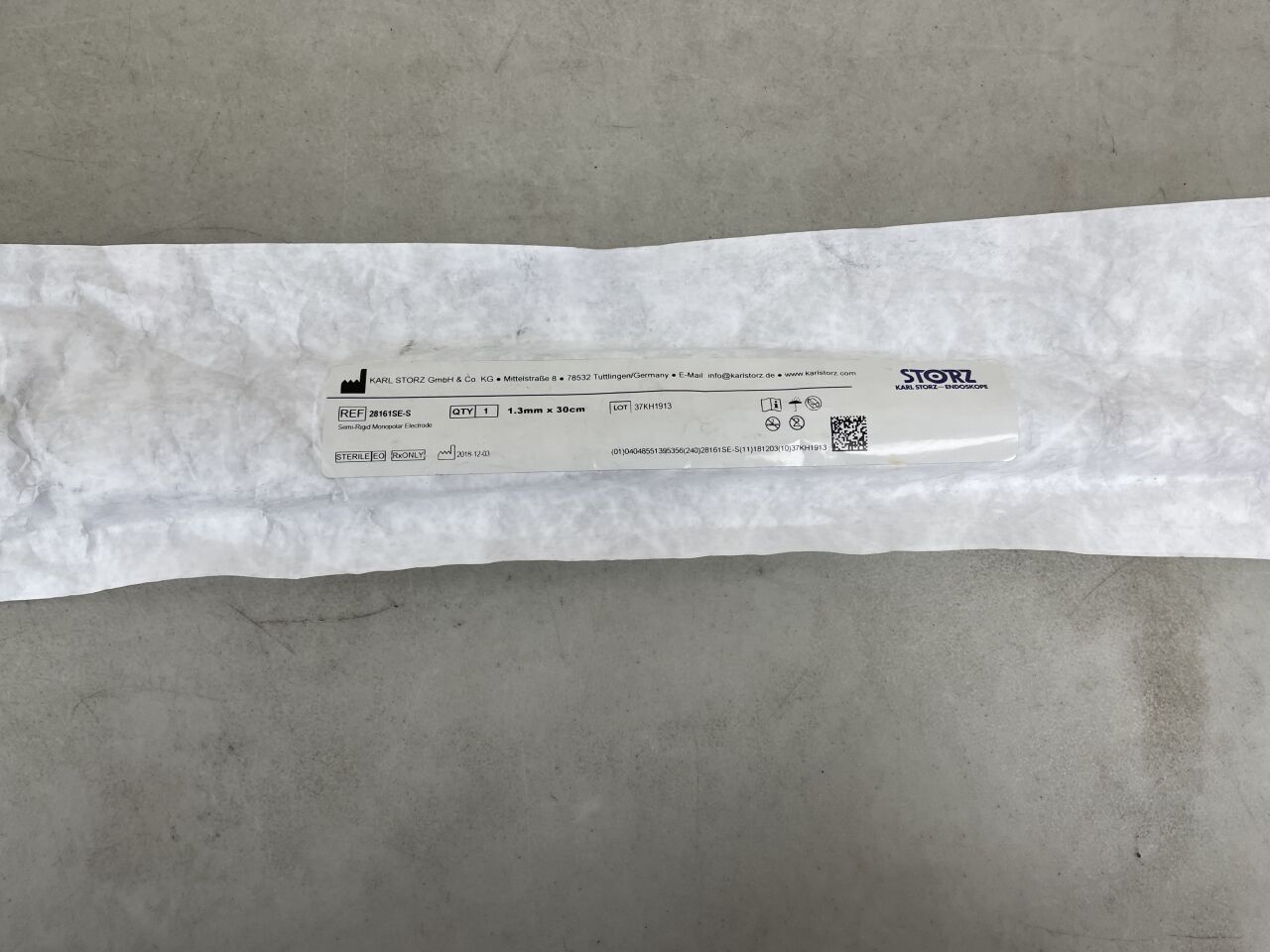 28161SE-S - STORZ - Semi-Rigid Monopolar Coagulating Electrode, 1.3 mm dia. x 30 cm Length, (EA) - ( Expiry Date: 2099-12-31 )