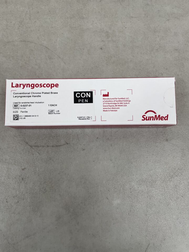 5-0237-01 - SUNMED - handle, laryngoscope, penlight, aa, (BX/1) - ( Expiry Date: 2099-12-31 )