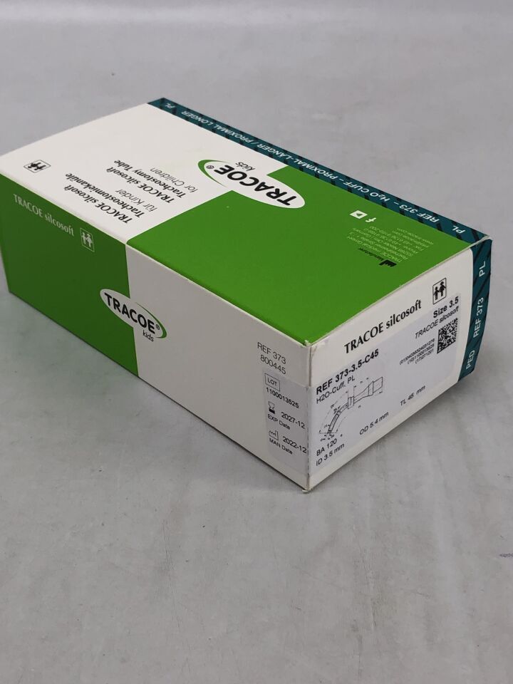 373-3.5-C45 - TRACOE - Tracheostomy Tube for Children, Size 3.5, (BX/1) - ( Expiry Date: 2027-12-01 )