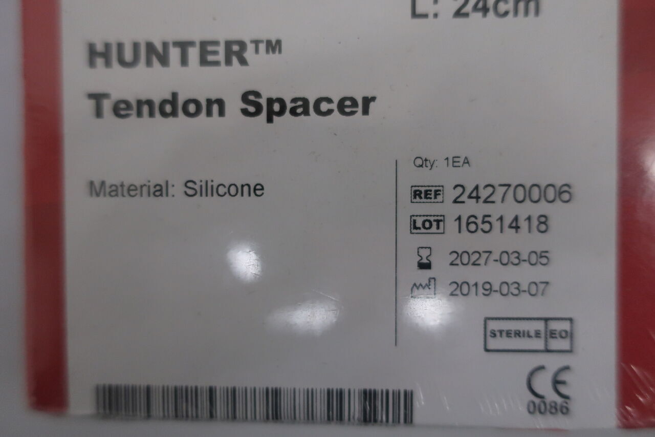 24270006 - WRIGHT MEDICAL - swanson-hunter tendon spacer, size 6 , ( BX/1 ) - ( Expiry Date : 2027-03-05 )
