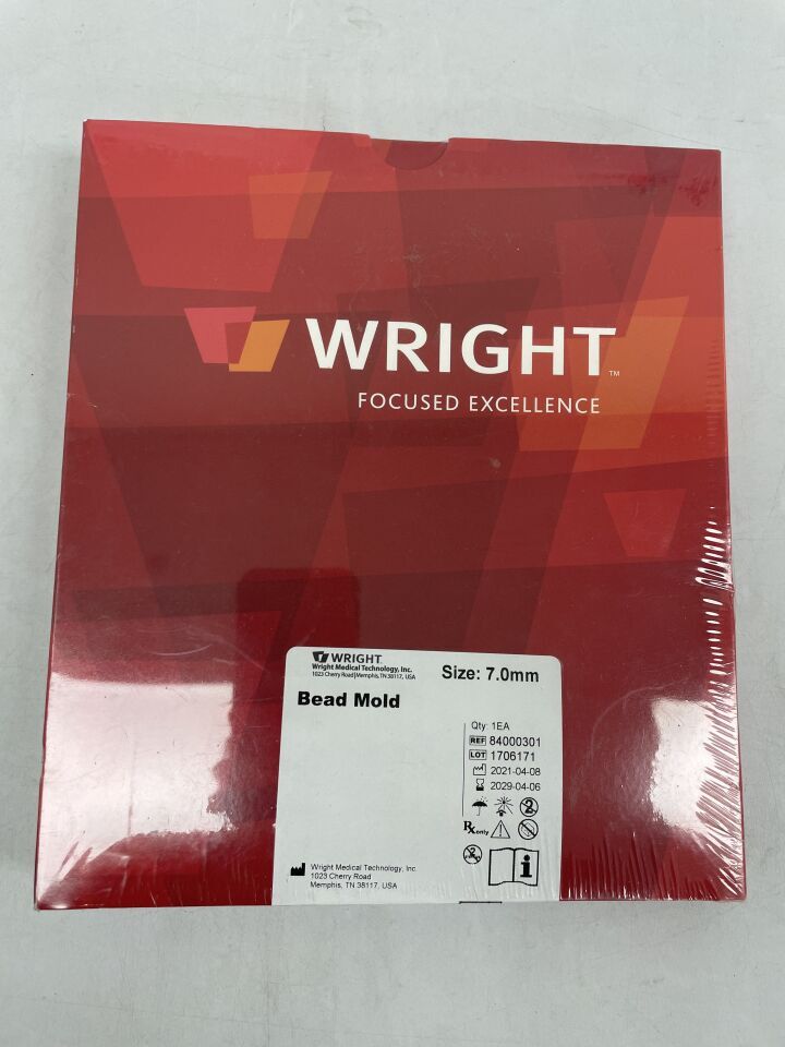 84000301 - WRIGHT MEDICAL - Pellet Bead Mold, 7mm , ( BX/1 ) - ( Expiry Date : 2029-04-06 )