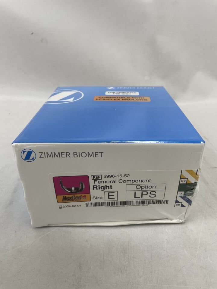 5996-15-52 - ZIMMER - NexGen LPS Legacy Knee Femoral Component Right Size E , ( BX/1 ) - ( Expiry Date : 2034-02-04 )