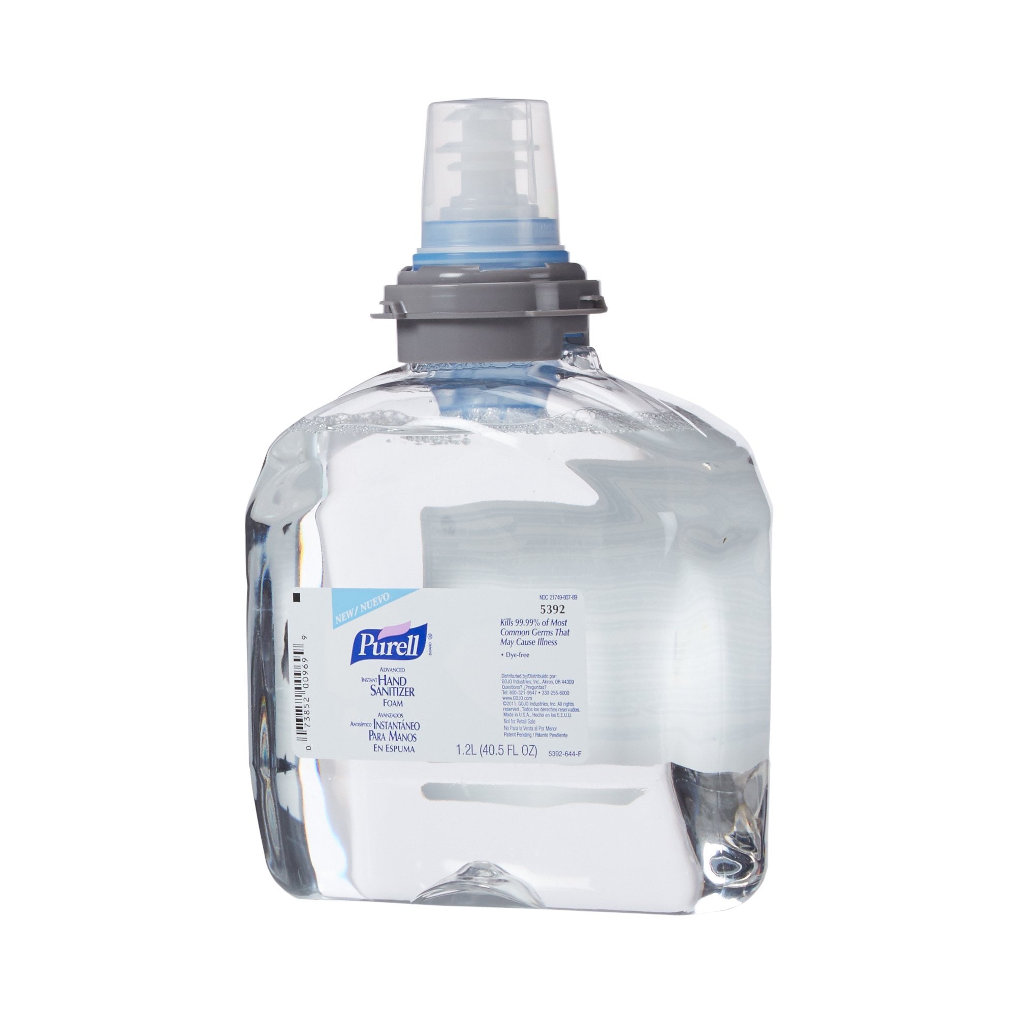 559814 - Purell - Hand Sanitizer Purell Advanced 1,200 mL Ethyl Alcohol Foaming Dispenser Refill Bottle 5392-02 Pack of 1, (EA)