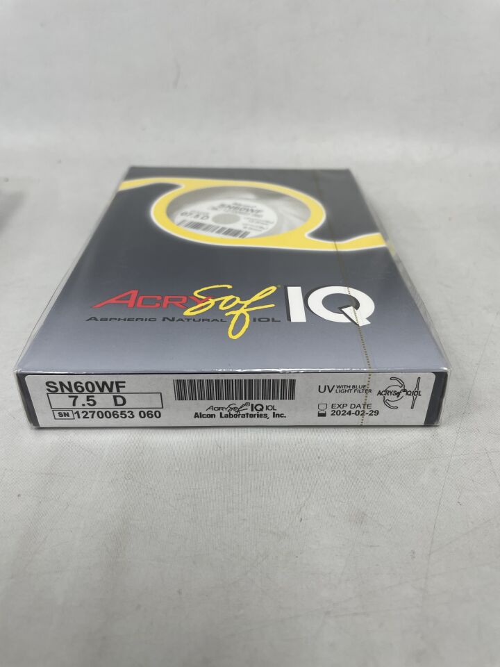 SN60WF.075 - ALCON - AcrySof IQ IOL Foldable Intraocular Lens, 7.5D, (BX/1) - ( Expiry Date: 2026-02-23 )