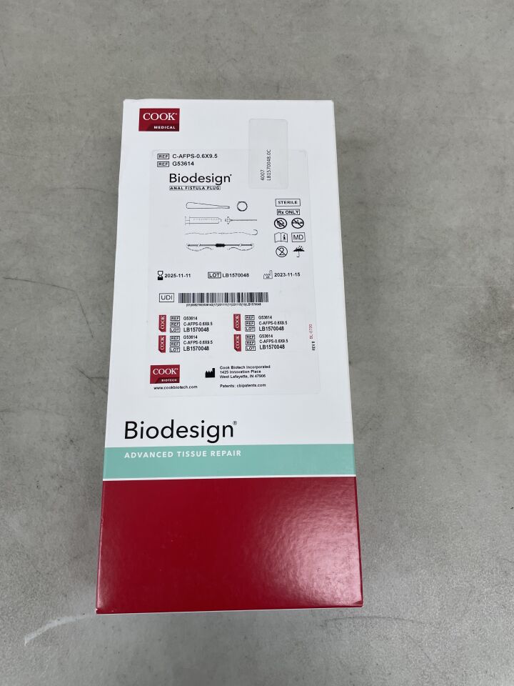 G53614 - COOK - Biodesign Anal Fistula Plug - 0.6cm X 9.5cm, (BX/1) - ( Expiry Date: 2025-11-11 )