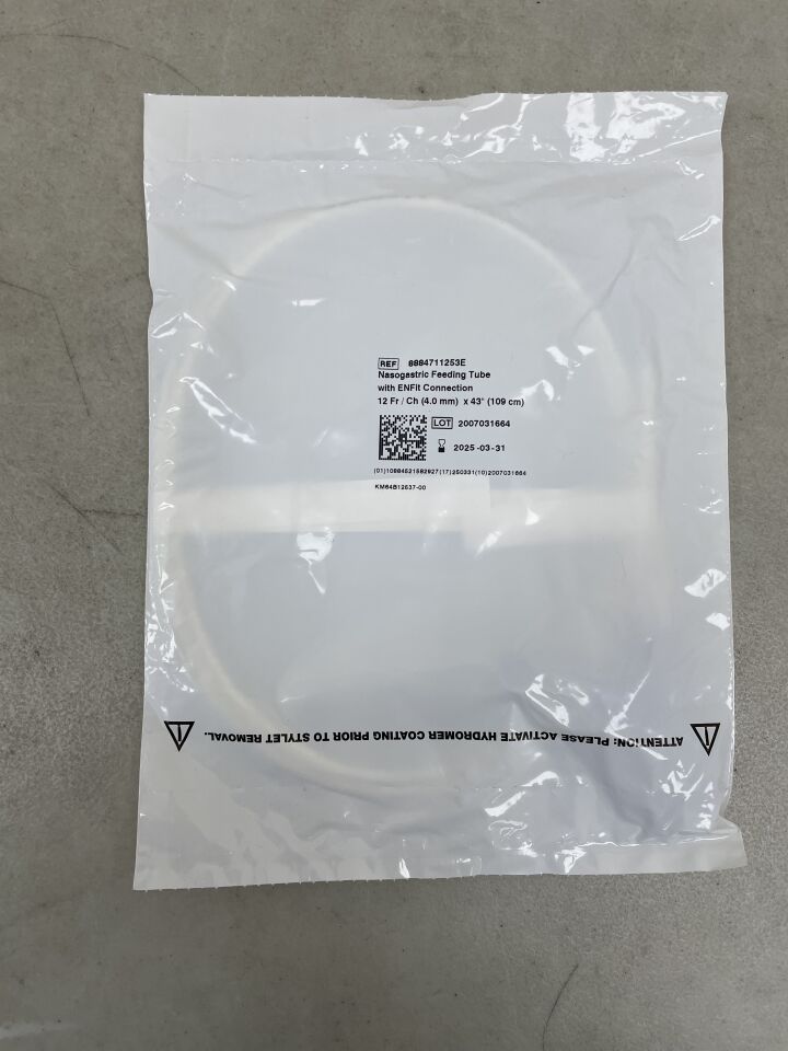 8884711253E - COVIDIEN - Kangaroo Feeding Tube, with Dobbhoff Tip, Stylet, 12 Fr, 43", (EA) - ( Expiry Date: 2025-03-31 )