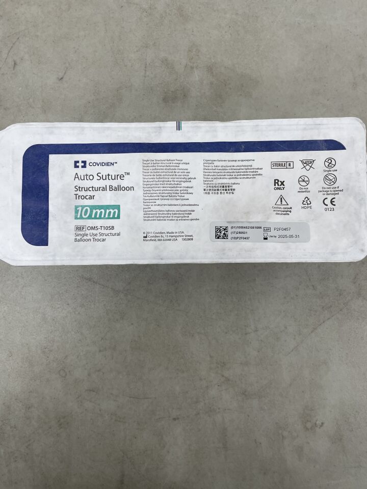OMS-T10SB - COVIDIEN - Spacemaker Structural Balloon Trocar with Built-in Converters, 5 and 7/8 mm, (EA) - ( Expiry Date: 2025-05-31 )