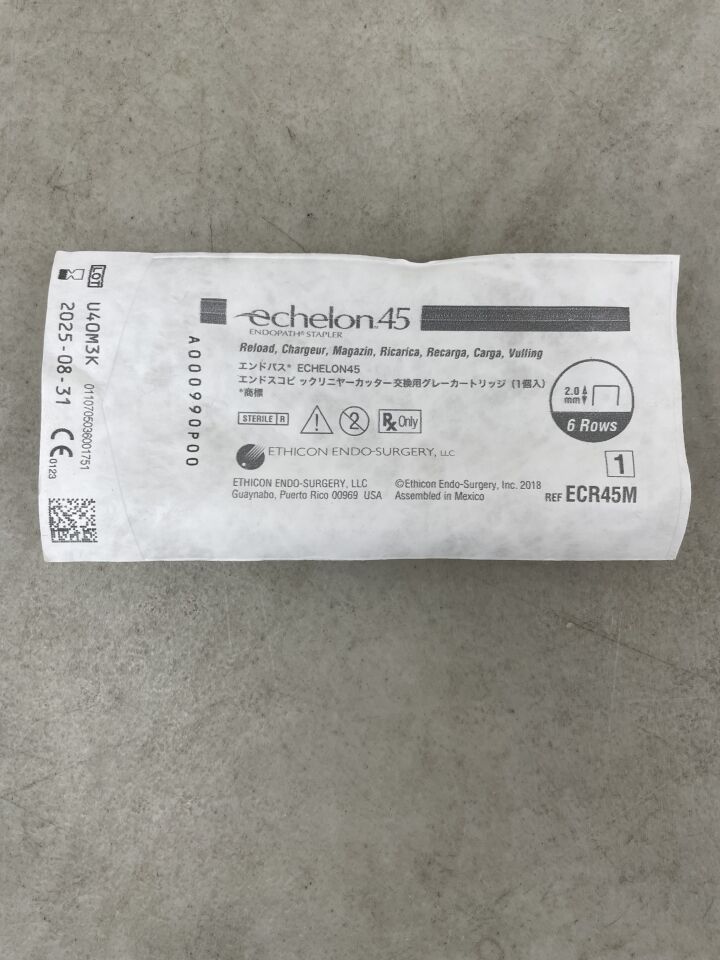 ECR45M - ETHICON - Echelon Endopath Stapler Reload, For 45 mm Endoscopic Staplers, Gray, (EA) - ( Expiry Date: 2025-08-31 )