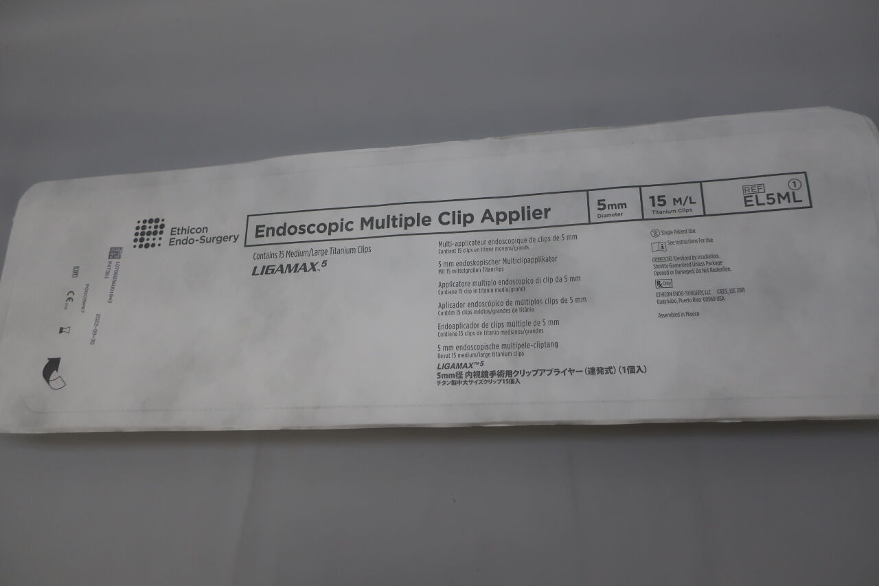 EL5ML - ETHICON - Ligamax 5 Endoscopic Multiple Clip Applier, Medium/Large, 13 in. Length, (EA) - ( Expiry Date: 2025-10-31 )