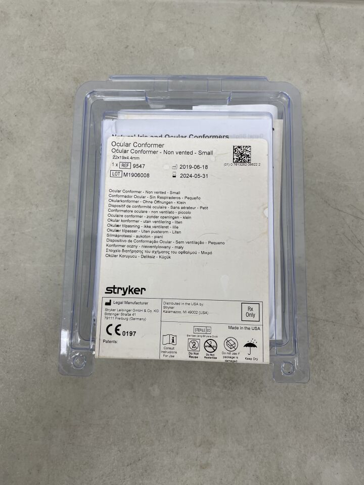 9547 - STRYKER - Medpor Ocular Conformer Non-Vented, Small, (EA) - ( Expiry Date: 2024-05-31 )