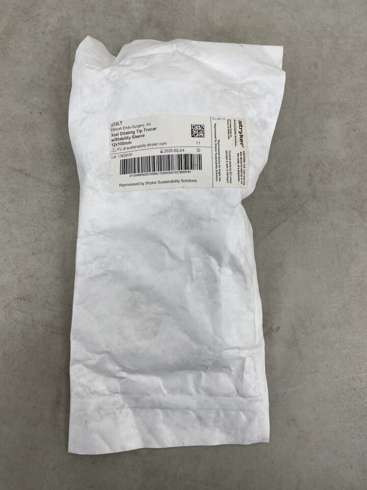 D12LTREP - STRYKER - ETHICON Endopath Xcel Dilating Tip Trocar, 12 dia. x 100 mm Length (Reprocessed), (EA) - ( Expiry Date: 2025-02-24 )