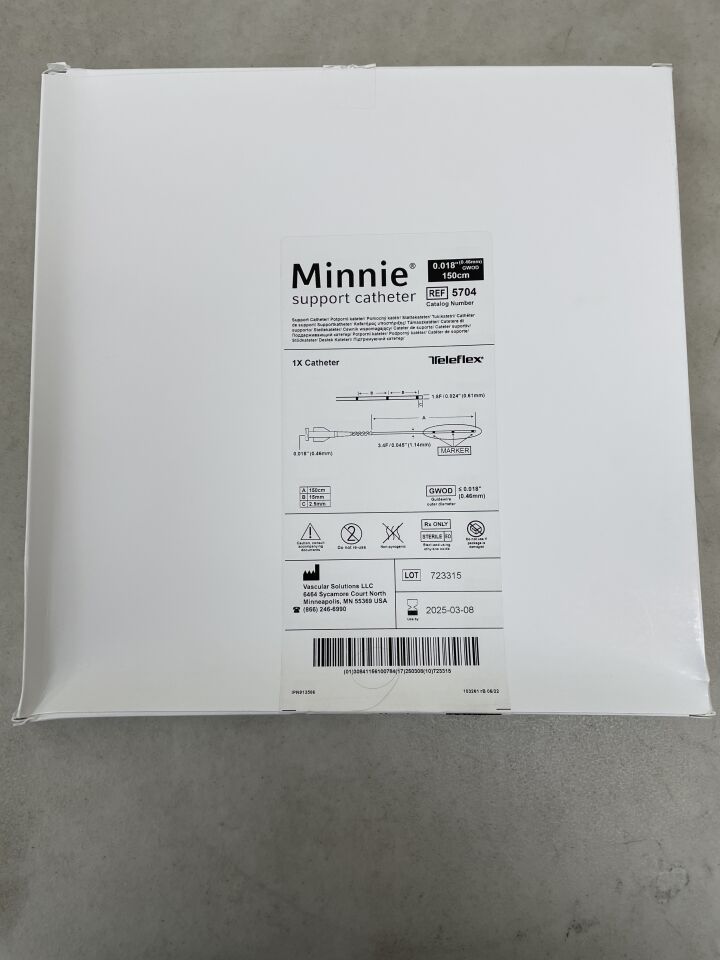 5704 - TELEFLEX - Minnie Support Catheter - .018" x 150cm, (BX/1) - ( Expiry Date: 2025-03-08 )