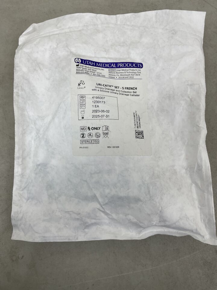 4195007 - UTAH MEDICAL - Urinary Catheter Collection Kit, 5Fr, (EA) - ( Expiry Date: 2025-07-31 )
