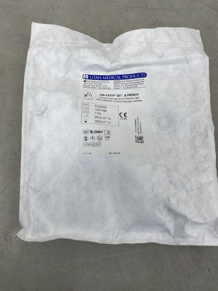4198009 - UTAH MEDICAL - Urinary Catheter Collection Kit, 8Fr, (EA) - ( Expiry Date: 2025-07-13 )