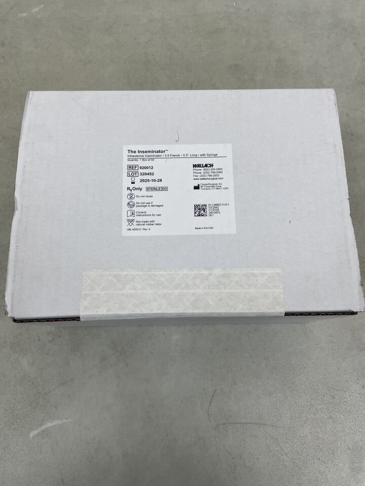920012 - WALLACH - Insemination Catheter with Syringe, Tomcat, (BX/50) - ( Expiry Date: 2025-10-28 )