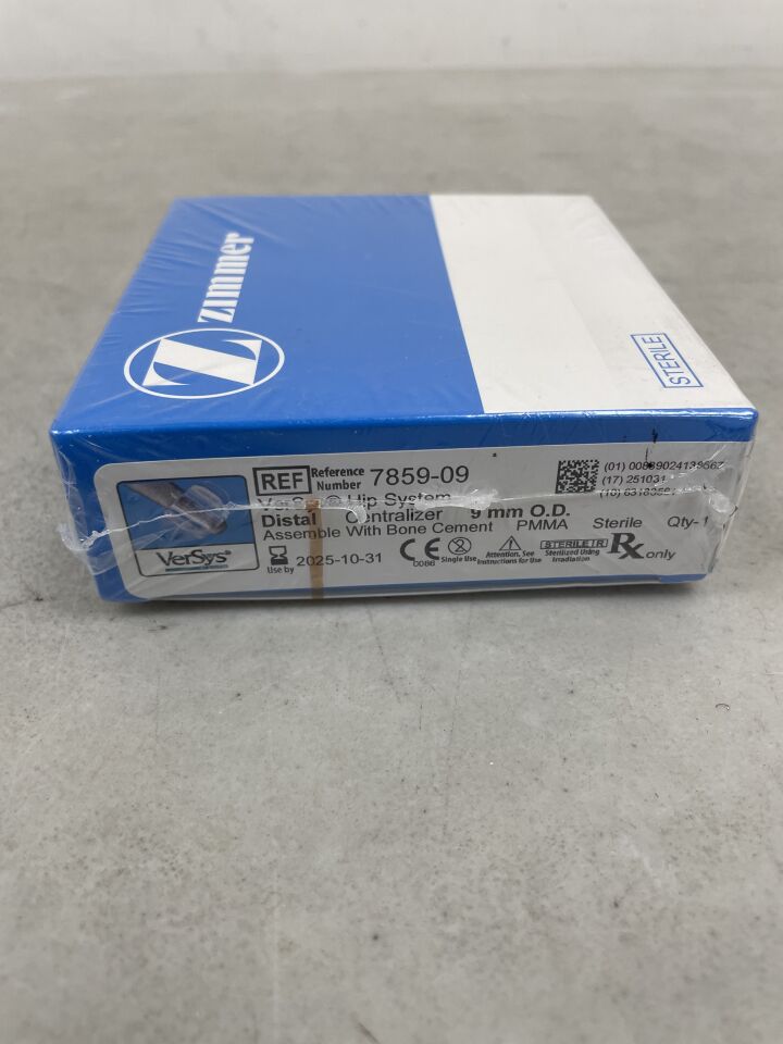 7859-09 - ZIMMER - VerSys Cemented Distal Centralizer For VerSys LD/FX Hip Prostheses System, 9 mm OD, (BX/1) - ( Expiry Date: 2025-10-31 )