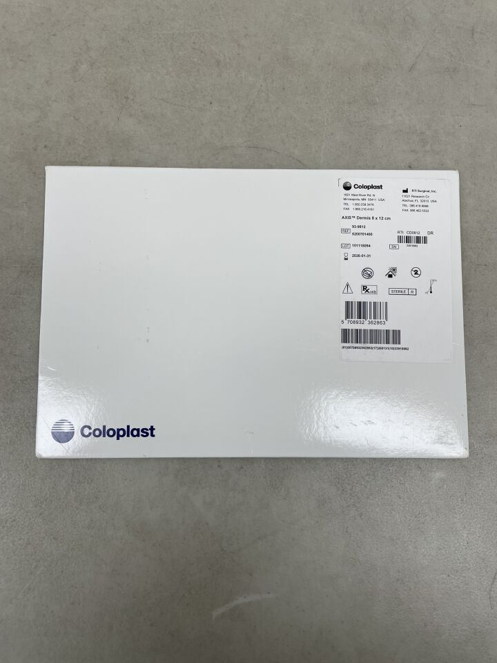 93-9812 - COLOPLAST - AXIS Dermis, 8cm X 12cm, (BX/1) - ( Expiry Date: 2026-01-31 )